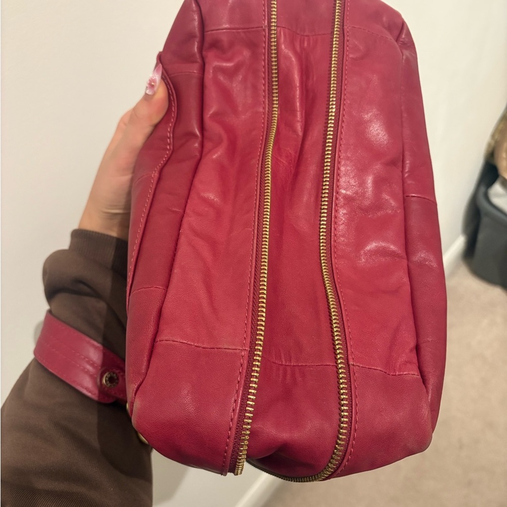 Red Leather Satchel for Women #y2k - Picture 7 of 7